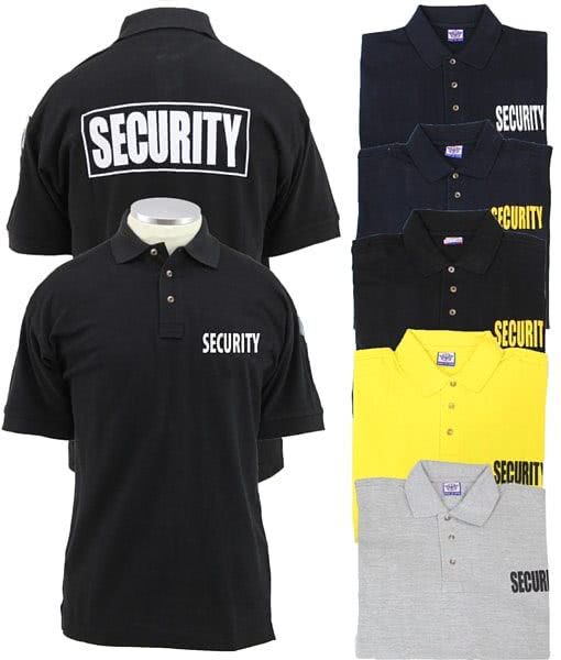 SECURITY Tactical Polo Shirt Poly/Cotton - Clothing & Accessories